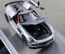 Load image into Gallery viewer, FW 1:64 Silver SLS BS Coupe Sports Open Model Diecast Metal Car New Collection
