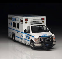 Load image into Gallery viewer, 1:64 596 White E450 Ambulance Police Emergency Van Model Diecast Metal Car New Collection

