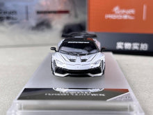 Load image into Gallery viewer, King 1:64 Silver Huracan Widebody Sports Model Diecast Metal Car New Collection
