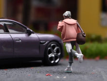 Load image into Gallery viewer, 1:64 Painted Figure Model Miniature Resin Diorama Toy Sand Casual Wearing Girl
