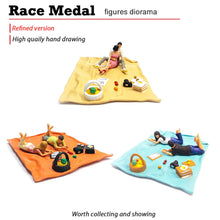 Load image into Gallery viewer, 1:64 Painted Figure Mini Model Miniature Resin Diorama Picnic Mat Camping Couple
