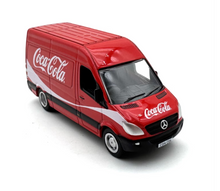 Load image into Gallery viewer, OXFORD 1:76 Red Benz Coke Delivery Van Truck Model Diecast Metal Car New
