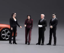 Load image into Gallery viewer, 1:64 Painted Figure Model Miniature Resin Diorama Toy Sand Bodyguard Security
