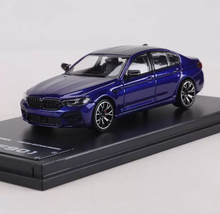 Load image into Gallery viewer, MJ 1:64 Blue M5 F90 Luxury Sedan Sports Model Diecast Metal Car New Collection
