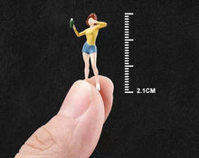 Load image into Gallery viewer, 1:64 Painted Figure Mini Model Miniature Car Scenes Resin Toy Posing Girl Lady
