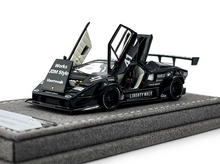 Load image into Gallery viewer, Topart 1:64 Black LBWK Countach #41 Racing Sports Model Diecast Metal Car New Collection
