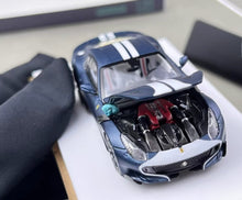 Load image into Gallery viewer, SH 1:64 Navy Blue F12 TDF V12 Racing Sports Model Diecast Metal Car New Collection
