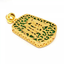 Load image into Gallery viewer, Nature Jade Smooth Pendant Necklace Gift Jewelry charm Blessing Lucky Fortune G
