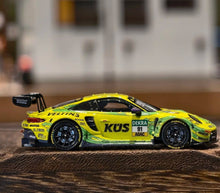 Load image into Gallery viewer, TH 1:64 Yellow 911 GT3 R 2024 DTM #91 Racing Sport Model Diecast Metal Car New Collection
