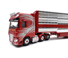 Load image into Gallery viewer, 1:76 Red DAF XF Euro6 Livestock Delivery Truck Model Diecast Metal Car New Collection
