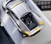 Load image into Gallery viewer, King 1:64 Gray Gold Huracan GT Widebody Sports Model Diecast Metal Car New Collection
