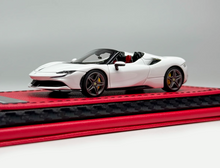 Load image into Gallery viewer, ART 1:64 White SF90 Stradale Convertible Racing Model Diecast Resin Car New Collection
