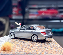 Load image into Gallery viewer, King 1:64 Gray C63 AMG W204 Sedan Sports Model Diecast Metal Car New Collection
