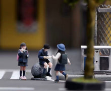 Load image into Gallery viewer, 1:64 Painted Figure Model Miniature Resin Diorama Toy Sand Uniform Student Kids

