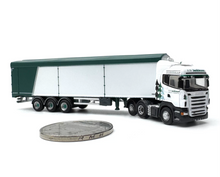 Load image into Gallery viewer, 1:148 White Scania Highline Walking Floor Truck Model Diecast Metal Car New Collection

