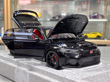 Load image into Gallery viewer, MH 1:18 Black Civic Type R FL5 Turbo Vtec Engine Model Diecast Metal Car New Collection
