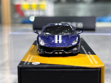 Load image into Gallery viewer, TOC 1:64 Blue 488 Pista Coupe Sports Model Diecast Metal Car New Collection
