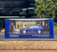 Load image into Gallery viewer, Tarmac 1:64 Blue JDM Lancer EVO VI Sports Model Diecast Metal Car New Collection
