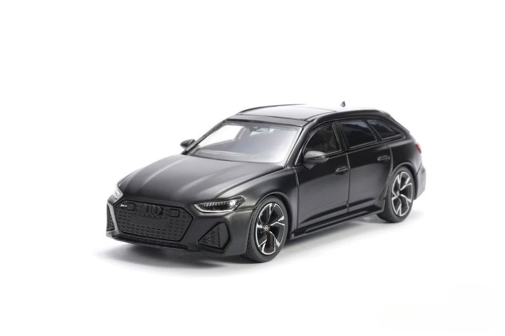 Masdi 1:64 Matte Black RS6 Advan Wagon Sports Model Diecast Metal Car New Collection