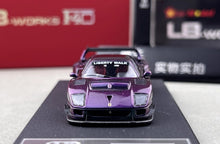 Load image into Gallery viewer, Star 1:64 Purple F40 LBWK Racing Sports Model Diecast Metal Car New Collection
