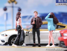 Load image into Gallery viewer, 1:64 Painted Figure Model Miniature Resin Diorama Sand Street Shopping Walking
