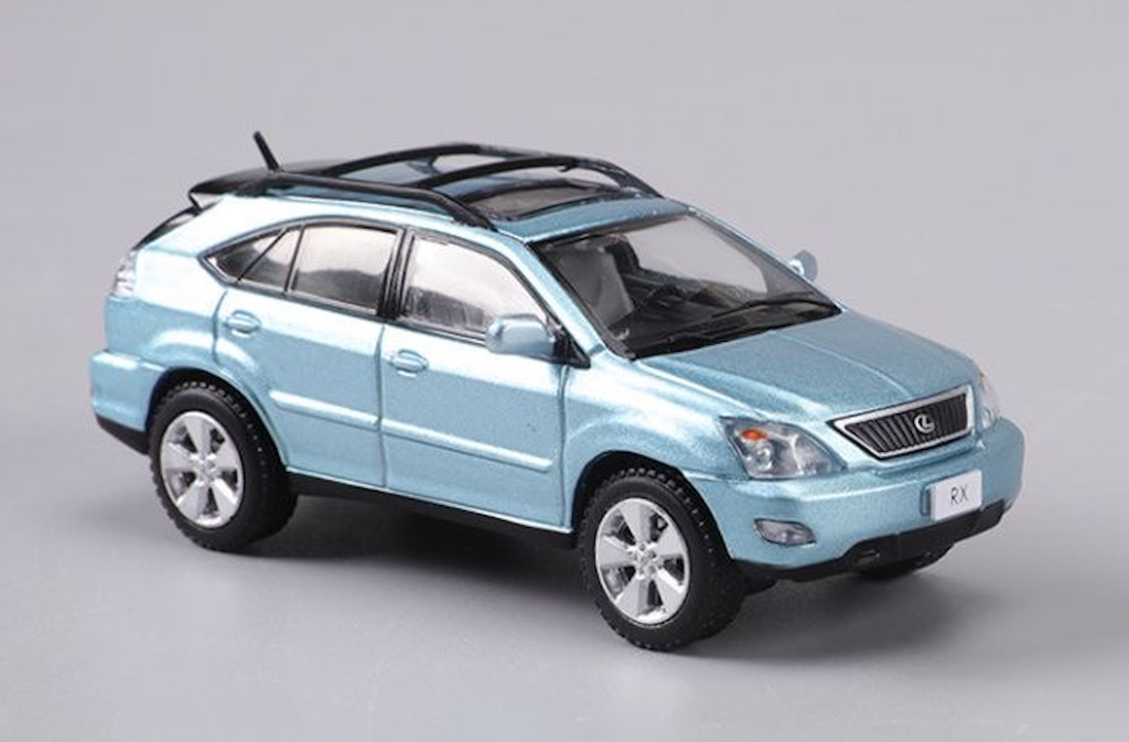 GCD 1:64 Ice Blue RX300 XU30 City SUV Sports Model Diecast Metal Car BN