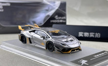Load image into Gallery viewer, King 1:64 Gray Gold Huracan GT Widebody Sports Model Diecast Metal Car New Collection
