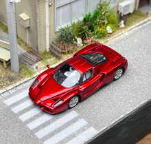 Load image into Gallery viewer, King 1:64 Red Silver Rims ENZO Racing Sports Model Diecast Metal Car New Collection
