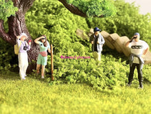 Load image into Gallery viewer, 1:64 Painted Figure Model Miniature Resin Diorama Sand Camping Outdoor Hiking
