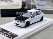 Load image into Gallery viewer, Model1 1:64 JDM White Carbon Civic EK9 R Sports Model Diecast Metal Car New Collection
