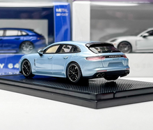 Load image into Gallery viewer, Liberty 1:64 Ice Blue Panamera Turbo S Figure Sport Model Diecast Metal Car
