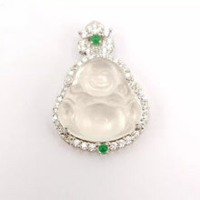 Load image into Gallery viewer, Nature Jade Laughing Budha Pendant Necklace Gift Jewelry Luck Blessing Fortune a

