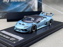 Load image into Gallery viewer, MJ 1:64 Ice Blue Huracan LP610 GT Sports Model Diecast Metal Car New Collection
