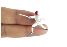 Load image into Gallery viewer, 1:64 Painted Figure Mini Model Miniature Resin Diorama Fencing Athlete Fencer
