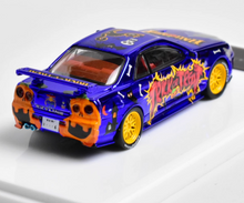 Load image into Gallery viewer, DK 1:64 Halloween Scene Skyline GTR R34 Sports Model Diecast Metal Car New Collection
