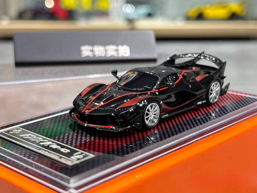 U2 1:64 Black FXXK EVO Super Racing Sports Model Diecast Resin Car New Collection