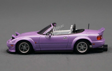 Load image into Gallery viewer, MT 1:64 Purple Mazda Eunos Miata Roadster Widebody Racing Sport Model Toy Metal Car
