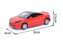 Load image into Gallery viewer, Bburago 1:64 Red Peugeot RCZ Racing Sports Model Toy Diecast Metal Car
