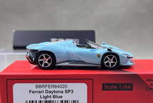 Load image into Gallery viewer, BBR 1:64 Light Blue Daytona SP3 Convertible Sports Model Diecast Metal Car New Collection
