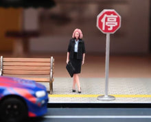 Load image into Gallery viewer, 1:64 Painted Figure Model Miniature Resin Diorama Sand Office Lady Businesswoman
