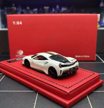 Load image into Gallery viewer, RW 1:64 White 488 Pista Hard Top Racing Sports Model Diecast Resin Car New Collection

