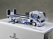 Load image into Gallery viewer, Supcar 1:64 White H300 Flatbed Trailer Truck Model Diecast Metal Car New Collection
