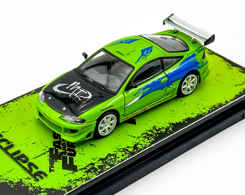 Transcend 1:64 Green 1995 Eclipse GS FNF Sports Model Diecast Metal Car New Collection