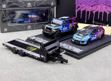 Load image into Gallery viewer, TM 1:64 Rubicon Civic Type R FD2 Flatbed Trailer Model Diecast Metal Car New Collection
