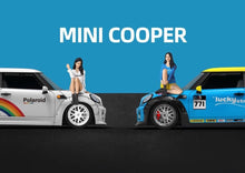 Load image into Gallery viewer, TM 1:64 Mini Cooper Rainbow Figure Sports Model Diecast Metal Car New Collection
