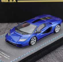 Load image into Gallery viewer, EC 1:64 Blue Countach LPI800-4 Racing Sports Model Diecast Resin Car New Collection
