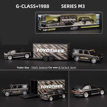 Load image into Gallery viewer, Maisto 1:64 G Class SUV Trailer 1988 M3 Haulers Model Diecast Metal Car New
