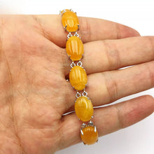 Load image into Gallery viewer, Nature Jade Beaded Bracelet Jewelry Blessing Lucky Fortune Gift For Her Yellow c
