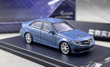 Load image into Gallery viewer, King 1:64 Blue C63 AMG W204 Sedan Sports Model Diecast Metal Car New Collection
