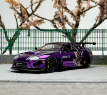 Load image into Gallery viewer, 1:64 LMLF Purple JDM Supra A80Z Pandem Sports Model Diecast Metal Car New Collection
